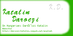 katalin daroczi business card